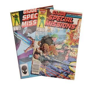 Marvel Comics GI Joe ARAH Special Missions Comic Lot of 2 Vintage Good Condition